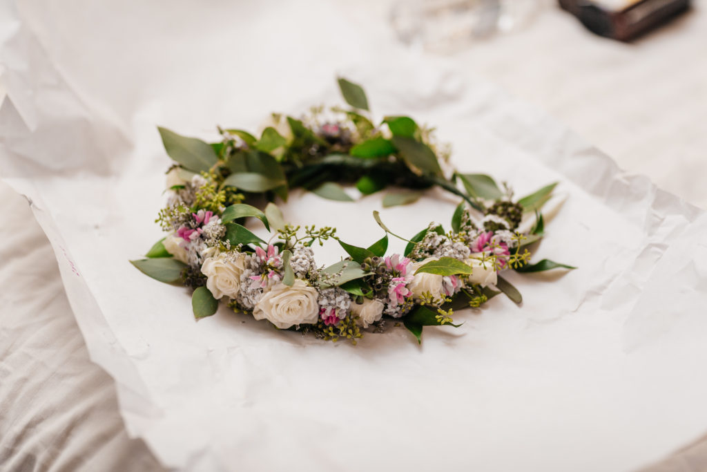 Wild Alaska flower crown by Natasha Price of Paper Peony Alaska