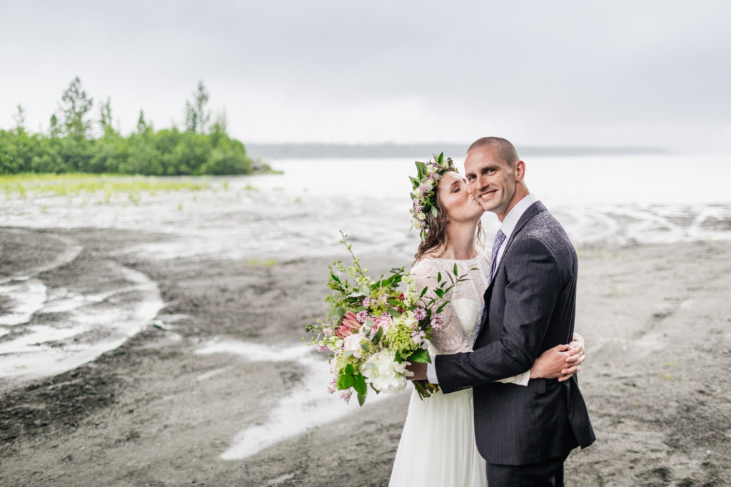 Big Alaska bridal bouquet by Natasha Price of Paper Peony Alaska