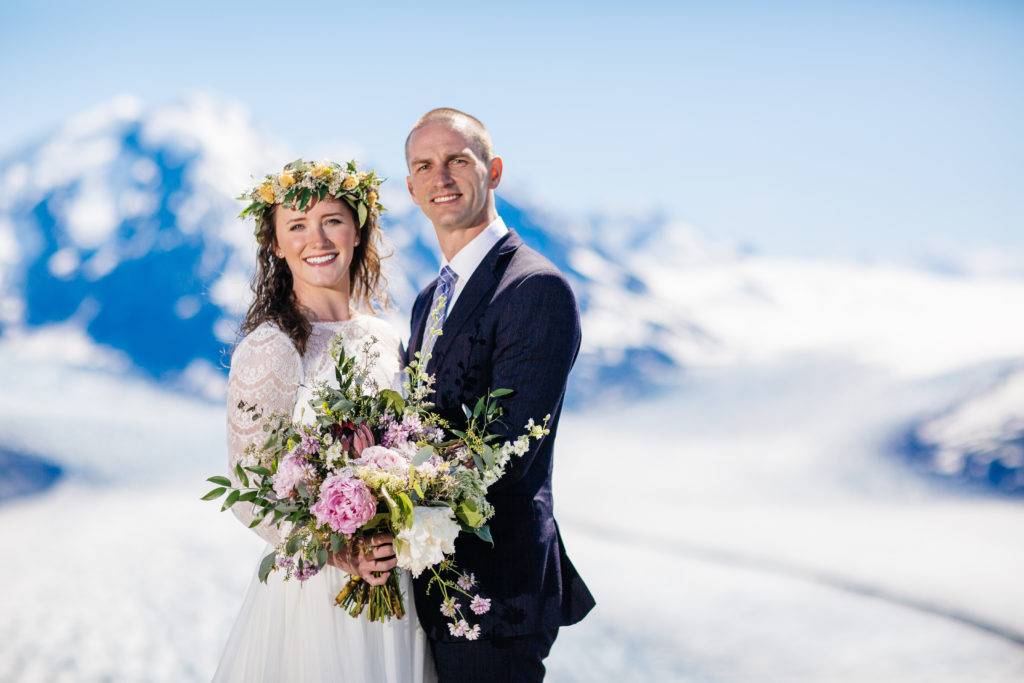 Big Alaska bridal bouquet by Natasha Price of Paper Peony Alaska