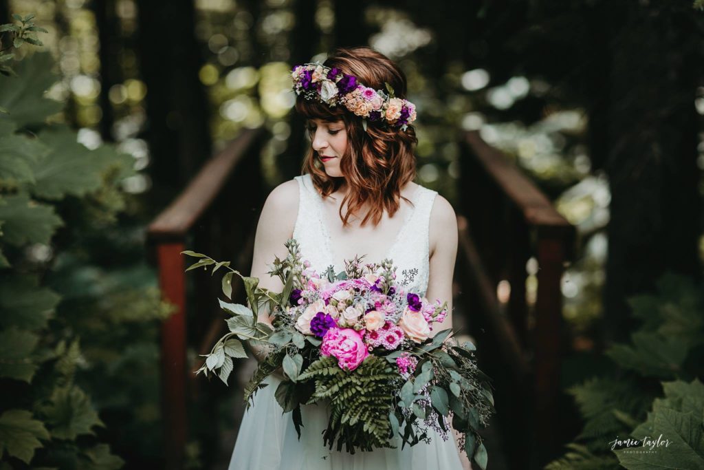 Wild Alaska bridal bouquet by Natasha Price of Paper Peony Alaska.