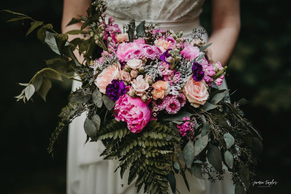 Wild Alaska bridal bouquet by Natasha Price of Paper Peony Alaska.