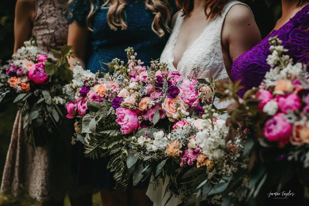 WIld Alaska wedding flowers by Natasha Price of Paper Peony Alaska.