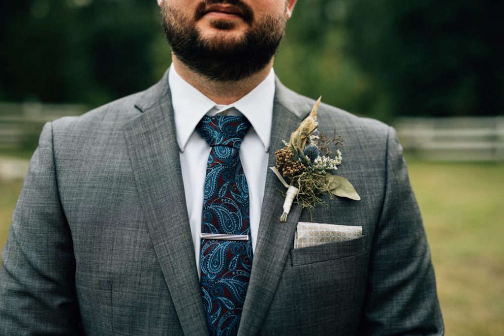 Dried boutonniere by Paper Peony Alaska