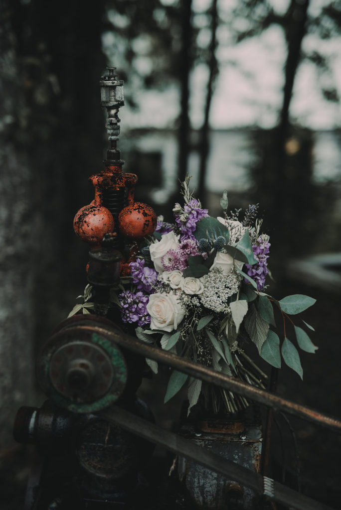 Wedding flowers by Anchorage florist Natasha Price of Paper Peony Alaska | Photo by Chelsa J. Photography