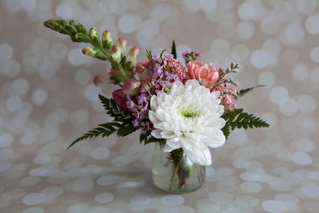 Bootlegger arrangement designed by Anchorage florist Natasha Price of Paper Peony Alaska